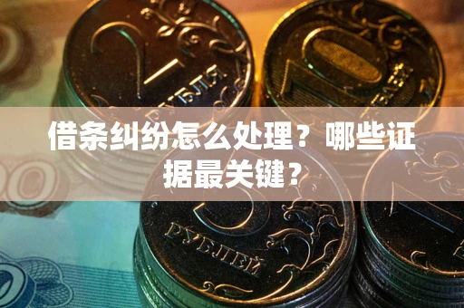 济南借条纠纷怎么处理？哪些证据最关键？