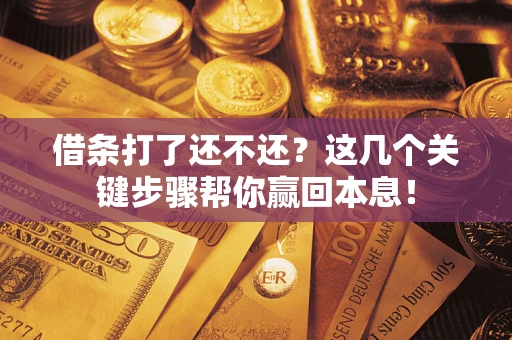 济南借条打了还不还？这几个关键步骤帮你赢回本息！