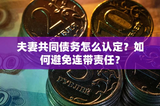 济南夫妻共同债务怎么认定？如何避免连带责任？