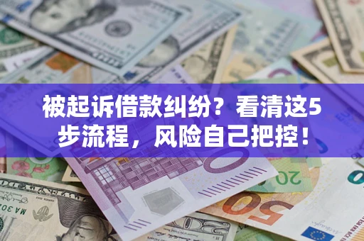 济南被起诉借款纠纷？看清这5步流程，风险自己把控！