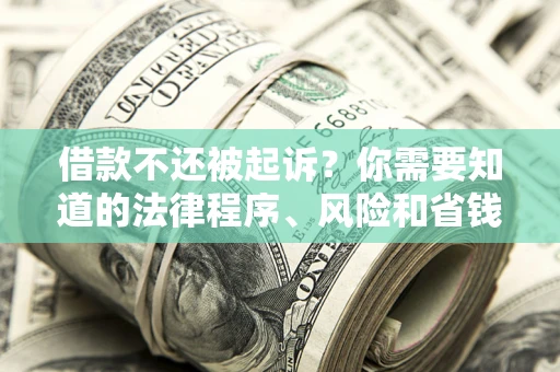 济南借款不还被起诉？你需要知道的法律程序、风险和省钱技巧