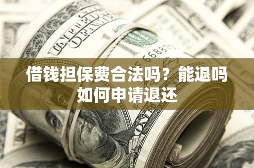 济南借钱担保费合法吗？能退吗如何申请退还